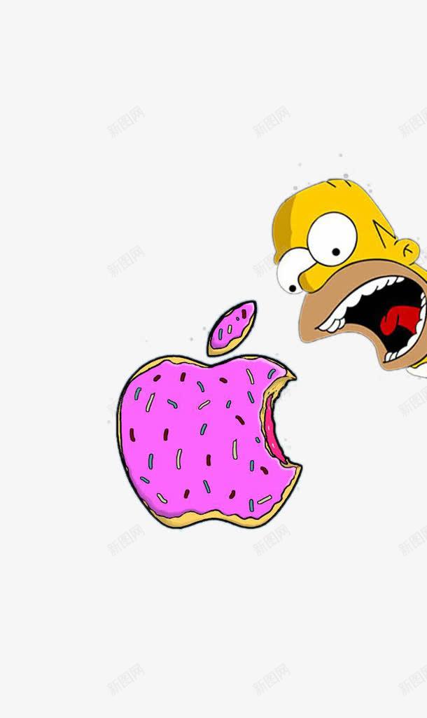 被咬掉一口的苹果png免抠素材_88icon https://88icon.com 卡通手绘 苹果 黄人