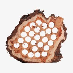 蜂窝孔多孔木制茶具配件用品茶素材