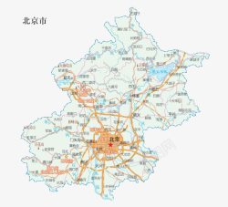 北京市区各地地图素材