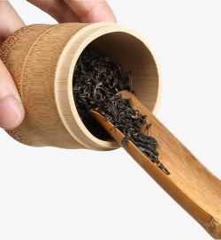 竹质茶铲茶勺茶匙素材