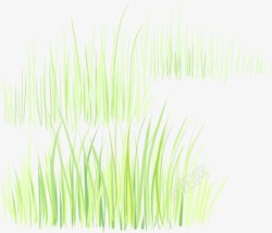 春日植物草地手绘素材