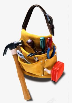 建筑工人用便携式手提工具袋素材