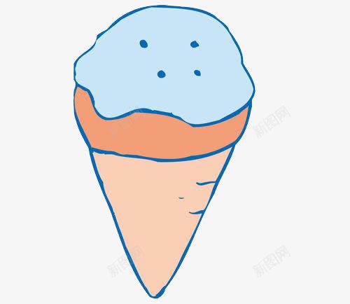 卡通冰淇淋png免抠素材_88icon https://88icon.com 冰淇淋 手绘 雪糕 零食