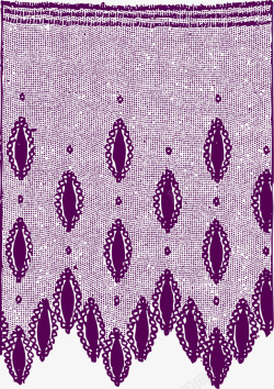 孔洞的紫色花边素材