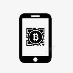 code比特币代码移动电话TheBitcoinIcons图标高清图片