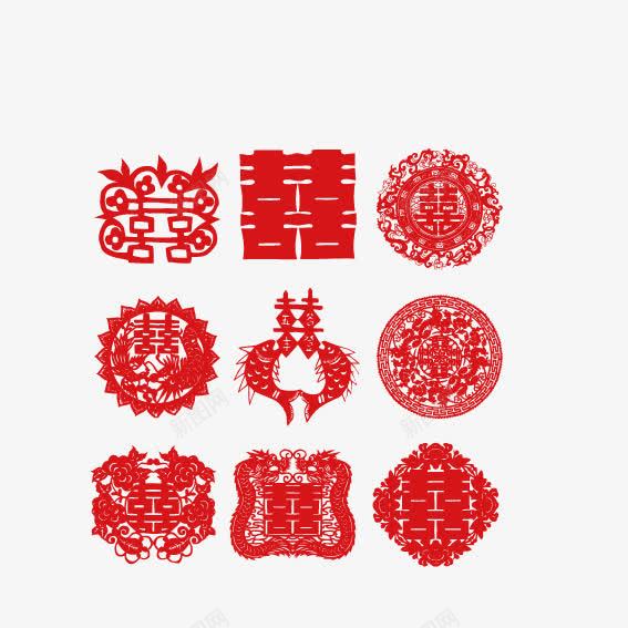 剪纸喜字小鱼png免抠素材_88icon https://88icon.com 剪纸 喜字 小鱼 红色 艺术