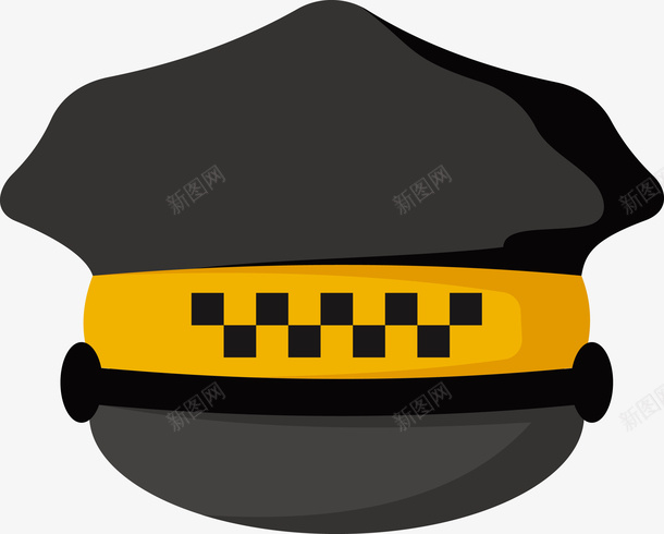 一顶黑色警察帽子矢量图eps免抠素材_88icon https://88icon.com 帽子 矢量帽子 矢量警帽 警察 警察帽子 黑色帽子 矢量图