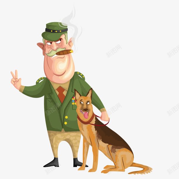 领着警犬的警察叔叔png免抠素材_88icon https://88icon.com 军犬 叔叔 忠犬 警察 警犬