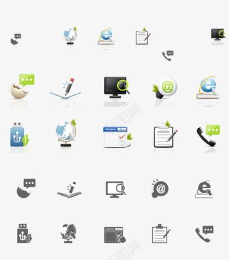 按钮数字信息电脑搜索因特网图标图标