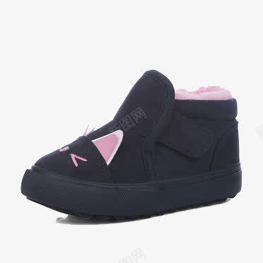 黑色棉质童鞋png免抠素材_88icon https://88icon.com 产品实物 棉质童鞋 鞋靴