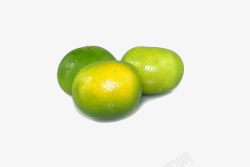食物参考酸甜可口的绿色橘子高清图片