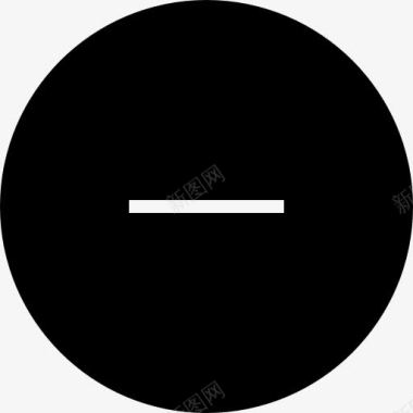 减薄的标志在黑色的圆形按钮图标图标
