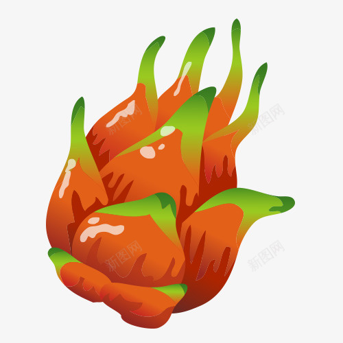 手绘火龙果png免抠素材_88icon https://88icon.com 手绘 火龙果 食品 食物