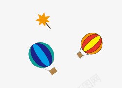 卡通手绘可爱热气球png免抠素材_88icon https://88icon.com 卡通 可爱 手绘 热气球