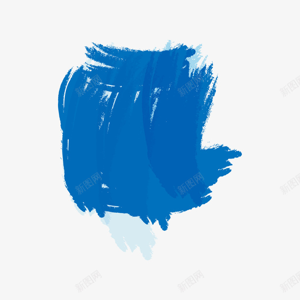 手绘水彩蓝色涂鸦墨迹png免抠素材_88icon https://88icon.com 墨迹 手绘 水彩 涂鸦 蓝色