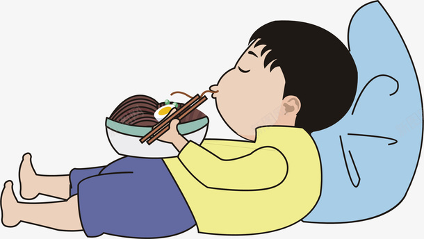 男孩吃饭矢量图ai免抠素材_88icon https://88icon.com 卡通 吃饭 手绘 男孩 矢量图