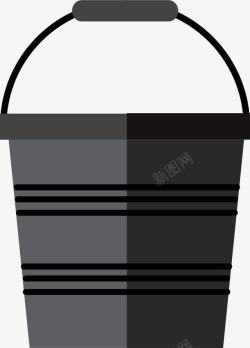黑色水桶素材