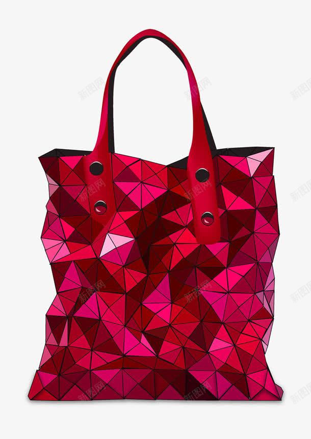 不规则几何图形手提包png免抠素材_88icon https://88icon.com 不规则 几何 包包 图形 手提包 红色