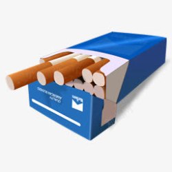 Cigarette香烟蓝色的thecityicons图标高清图片