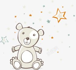 儿童玩具熊插图素材