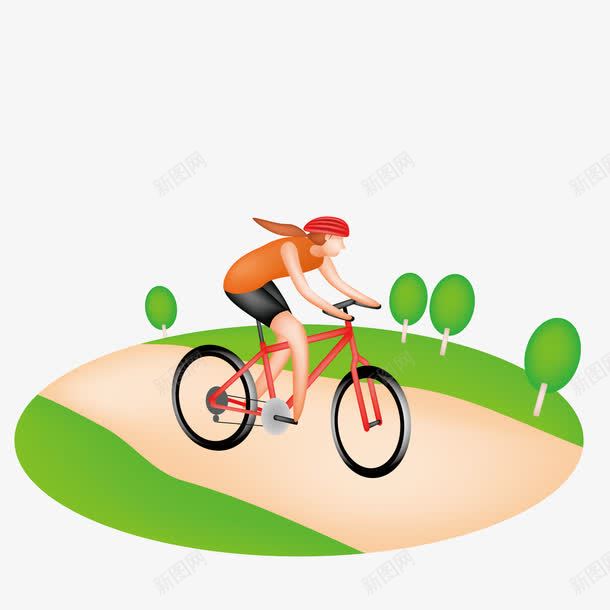 骑着自行车的运动员png免抠素材_88icon https://88icon.com 自行车 运动 锻炼