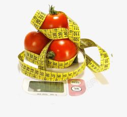 番茄称重量素材