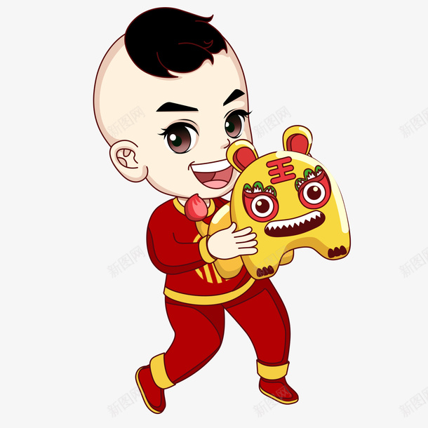 卡通福娃老虎头psd免抠素材_88icon https://88icon.com 卡通人物 卡通人物男福娃 卡通手绘 卡通福娃老虎头免抠 手绘 福娃 装饰背景