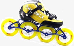 冰车滑轮鞋儿童溜冰车黄色高清图片
