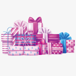 粉色质感装饰礼盒素材
