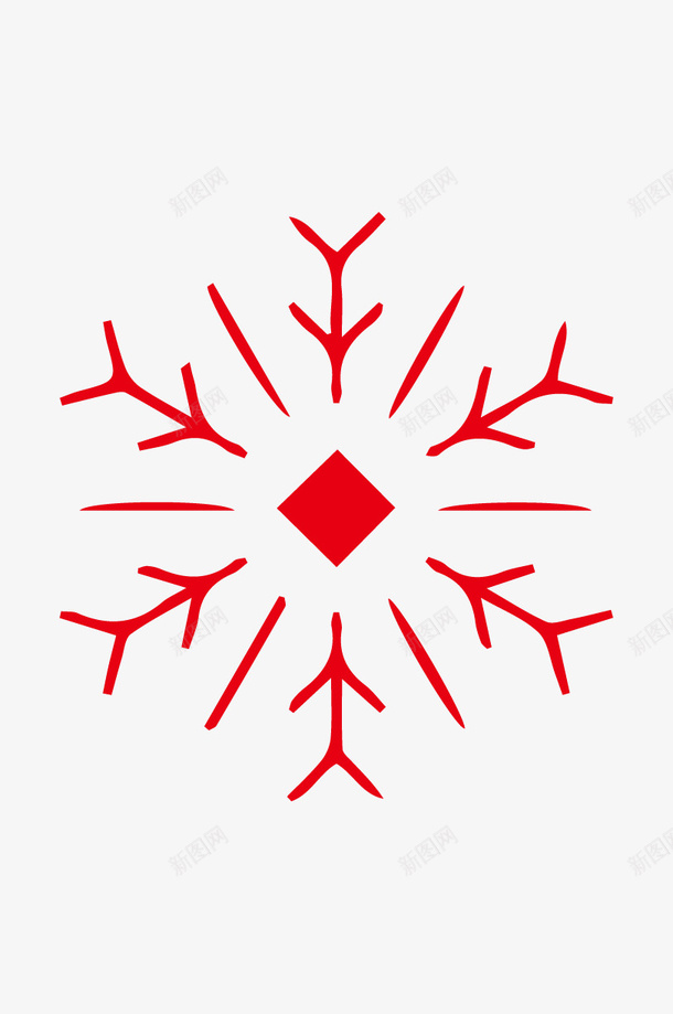 雪花喜庆元素png免抠素材_88icon https://88icon.com 中国风 喜庆 节日 装饰 雪花