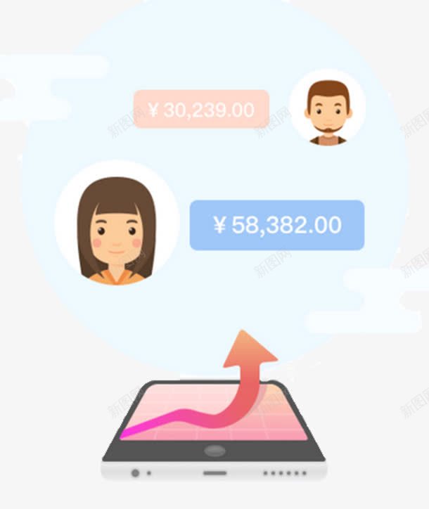 红色上升箭头png免抠素材_88icon https://88icon.com PPT 上升 箭头免抠PNG 红色