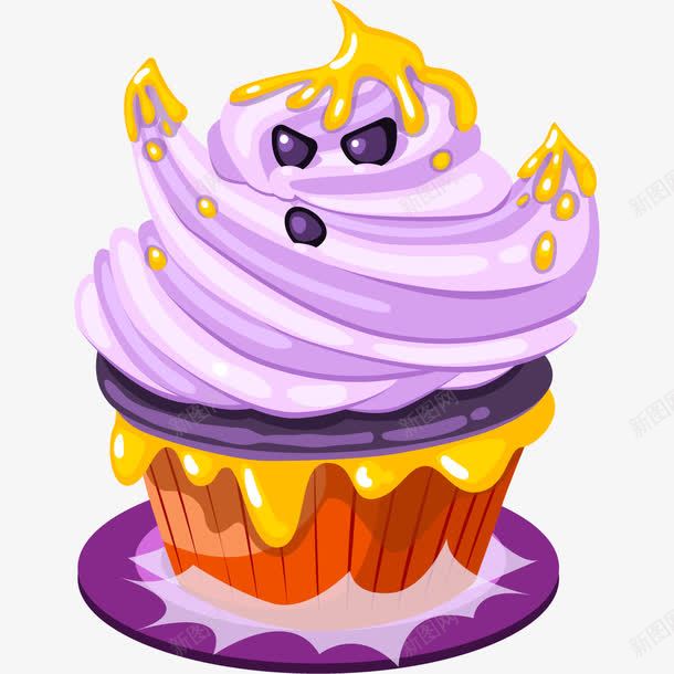 卡通手绘万圣节幽灵蛋糕png免抠素材_88icon https://88icon.com 万圣节 万圣节元素 万圣节蛋糕 卡通蛋糕 幽灵 幽灵蛋糕 手绘蛋糕 纸杯蛋糕 蛋糕