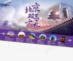 北京旅游业海报元素素材