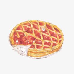 红莓饼手绘画片素材