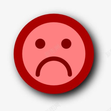 表情符号悲伤情感2D图标图标