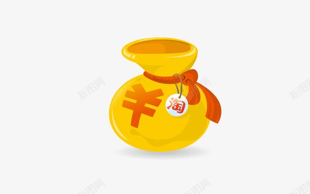 淘宝钱包png免抠素材_88icon https://88icon.com 淘宝 钱 钱袋