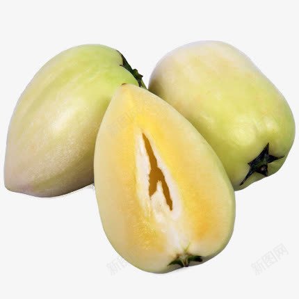新鲜的三个人参果png免抠素材_88icon https://88icon.com 人参果 果实 水果 生鲜 食物