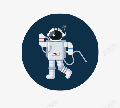 太空宇航服标矢量图图标图标