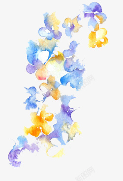 水彩花卉背景素材