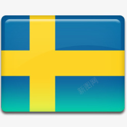 sweden瑞典国旗AllCountryFlagIcons图标高清图片