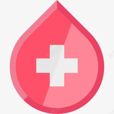 健康医疗血滴图标图标