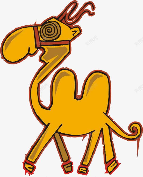 品味生活png免抠素材_88icon https://88icon.com 时尚 珍藏 绘画 装饰 骆驼 黄色