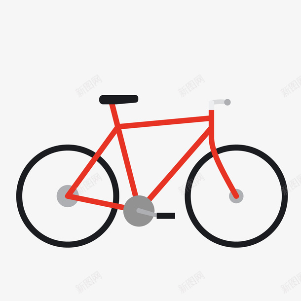 扁平化自行车单车矢量图ai免抠素材_88icon https://88icon.com 健身 单车 绿色出行 自行车 运动 锻炼 矢量图