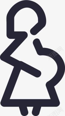 孕妇孕妇图标图标