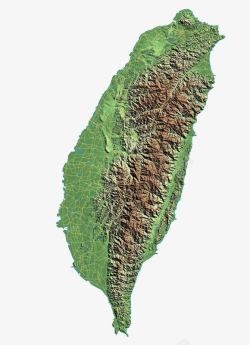 台湾卫星地图素材