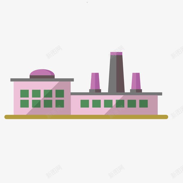 卡通小型化石燃料发电厂png免抠素材_88icon https://88icon.com 化石燃料 卡通 发电厂 小型 石油化工