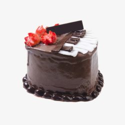巧克力蛋糕水果素材