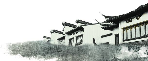 水墨风江南水乡建筑png免抠素材_88icon https://88icon.com 建筑 水墨风 江南水乡 装饰 设计