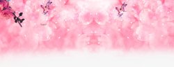 粉色浪漫花卉海报背景素材