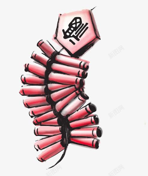 福到鞭炮png免抠素材_88icon https://88icon.com 新年 炮仗 福到 红色 长鞭炮